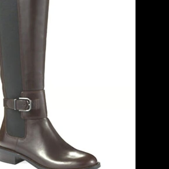 VIA SPIGA BUFU T.MORO Brown TALL Knee-Hi Riding Boots Leather Shoes 9.5 NWT - Picture 3 of 11